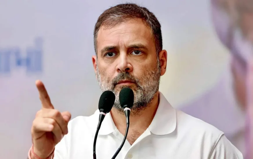 കോൺഗ്രസ് പ്രചരണ റാലിയിൽ അരവിന്ദ് കെജ്‌രിവാളിനെതിരെ രൂക്ഷമായ വിമർശനവുമായി രാഹുൽ ഗാന്ധി