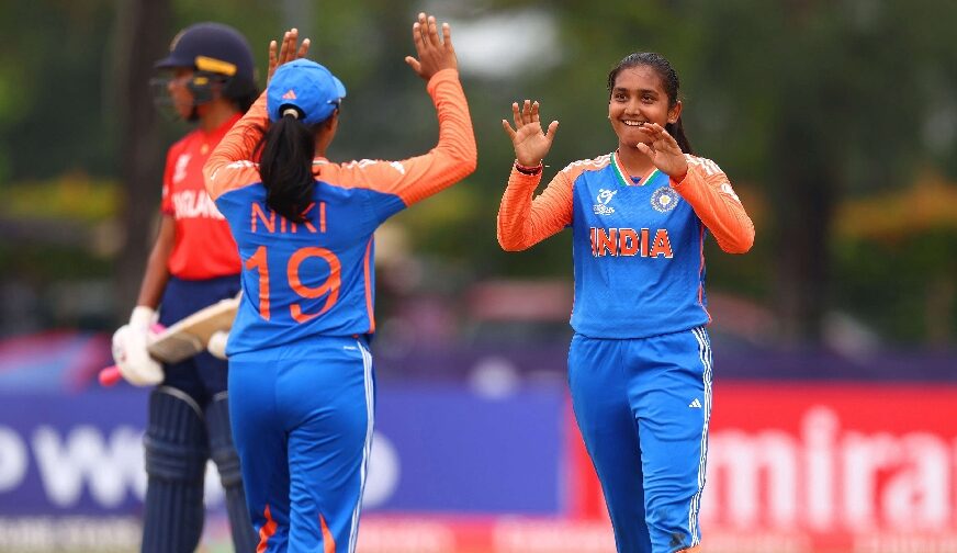 അണ്ടർ 19 ടി20 വനിതാ ലോകകപ്പ്; ഇന്ത്യ ഫൈനലിൽ
