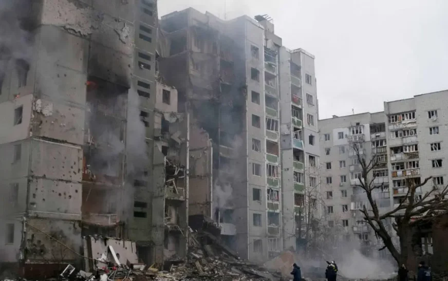 യുക്രൈനിൽ വ്യാപക ആക്രമണം; മിസൈലുകളും ഡ്രോണുകളുമായി കടന്നാക്രമിച്ച് റഷ്യ