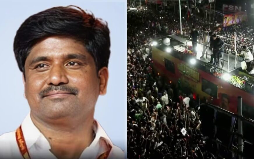 വിജയ്‌യുടെ റാലിയിലുണ്ടായ ദുരന്തത്തിൽ ആദ്യ അറസ്റ്റ് രേഖപ്പെടുത്തി