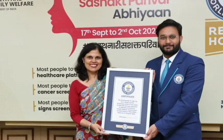 ‘സ്വസ്ത് നാരി, സശക്ത് പരിവാര്‍ അഭയാന്‍’ പദ്ധതിയിൽ ഒരുമാസം ചേർന്നത് 3.21കോടി സ്ത്രീകള്‍