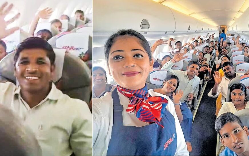 വിദ്യാർഥികളുടെ ആകാശയാത്രയെന്ന സ്വപ്നം സഫലമാക്കി കർണാടകയിലെ സ്‌കൂൾ ഹെഡ്‌മാസ്‌റ്റർ