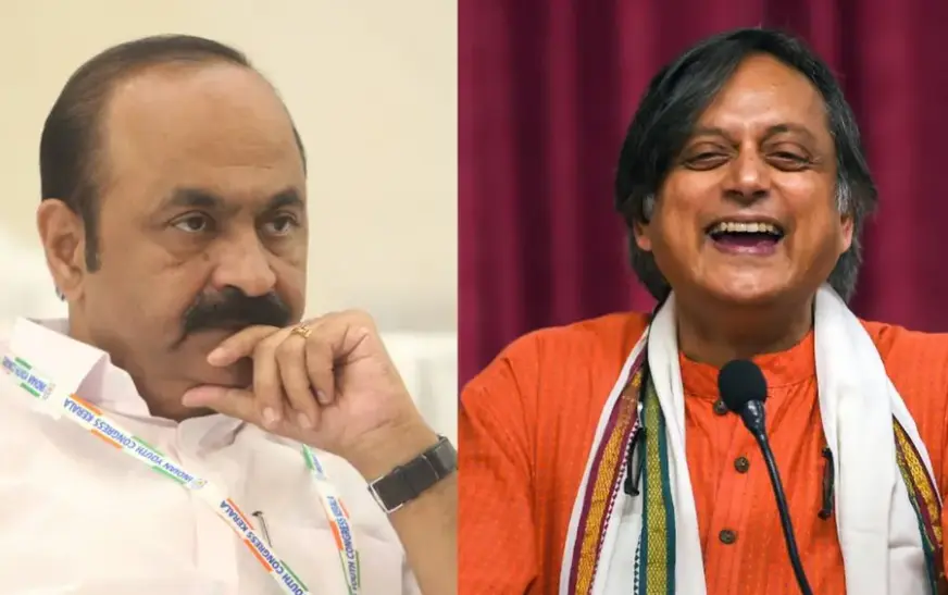 നിർണായക നീക്കം; തരൂരിനെ നേരിട്ടെത്തി കൂടിക്കാഴ്ച നടത്തി വി ഡി സതീശൻ