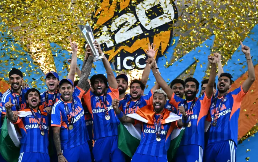 ട്വന്‍റി20 ലോകകപ്പിൽ ചരിത്രമെഴുതി ഇന്ത്യ; ഇന്ത്യക്ക് മൂന്നാം ലോകകിരീടം