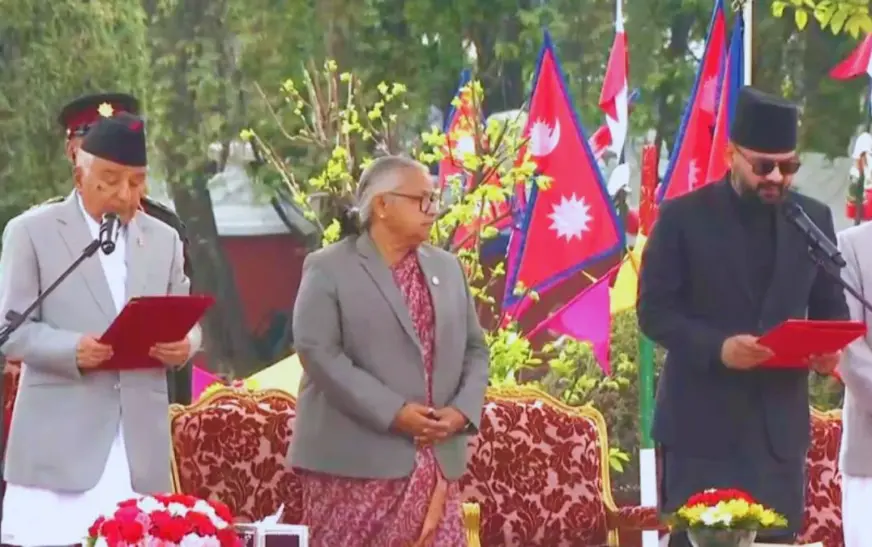 നേപ്പാളിൽ ബാലെൻ ഷാ പ്രധാനമന്ത്രിയായി സത്യപ്രതിജ്ഞ ചെയ്ത് അധികാരമേറ്റു